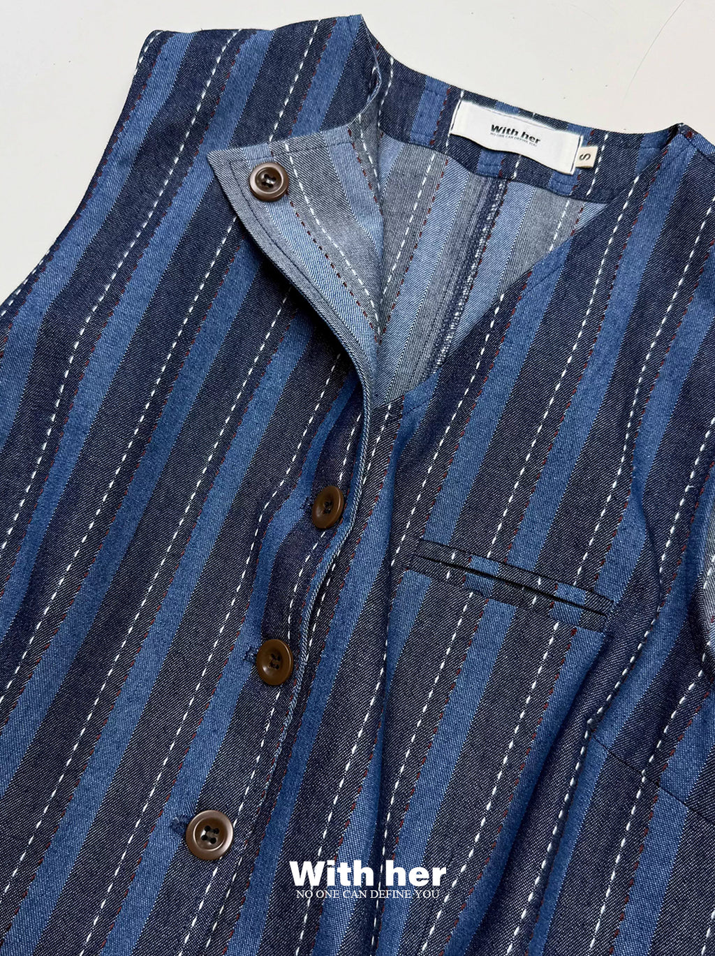 Classic Lines Denim Vest