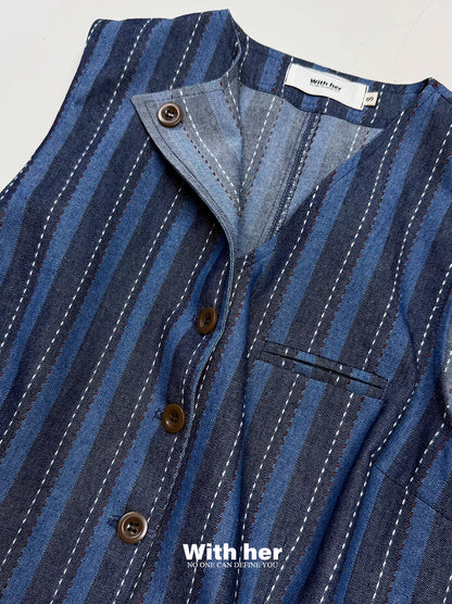 Classic Lines Denim Vest