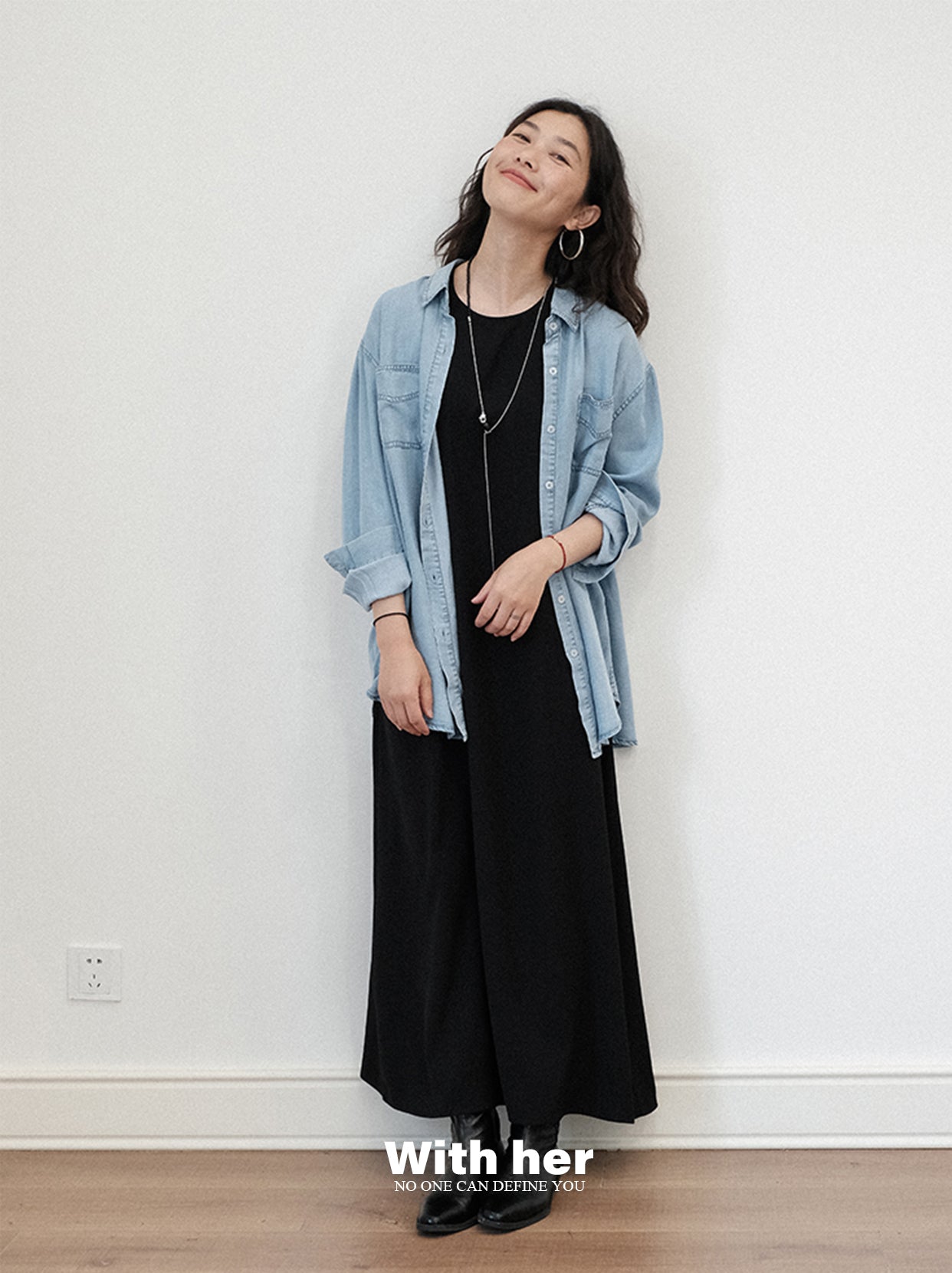 Soft Indigo Denim Blouse
