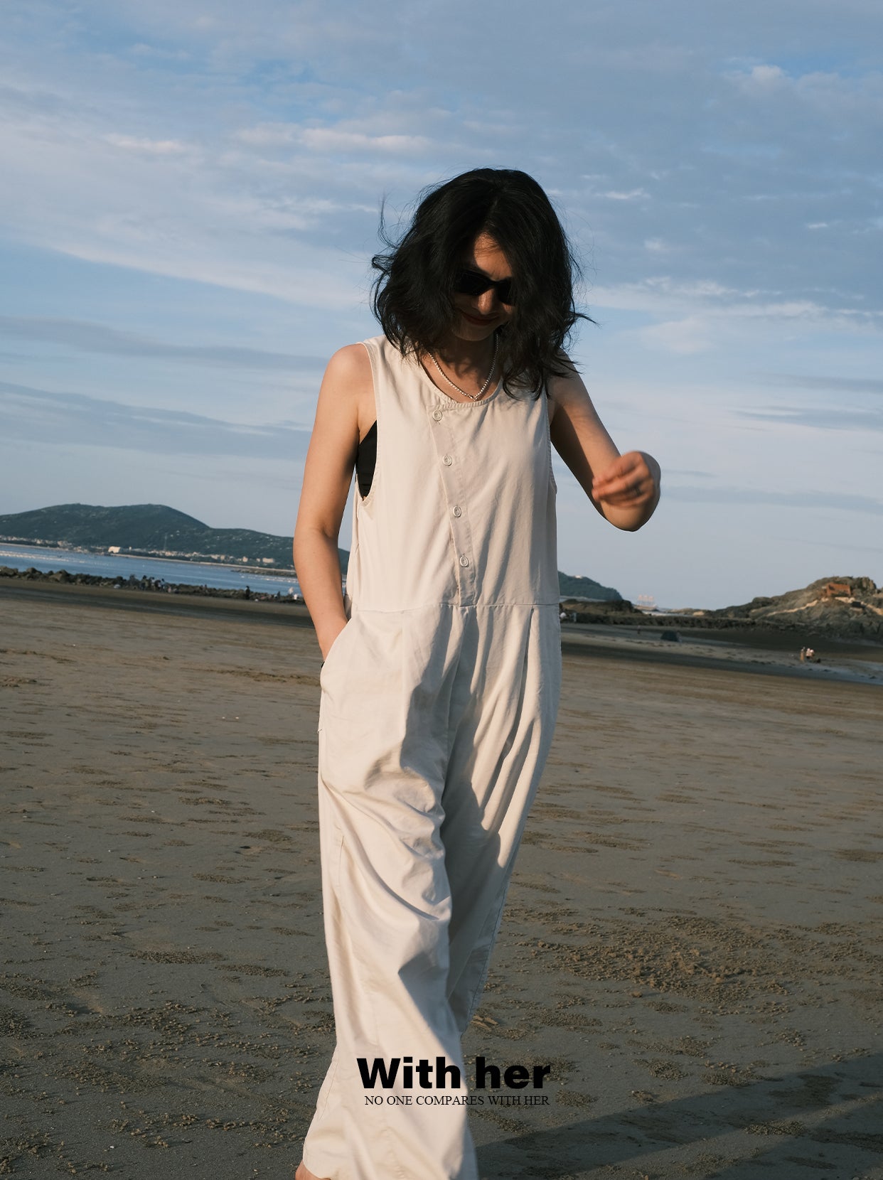 Original Sleeveless Stripes Jumpsuit