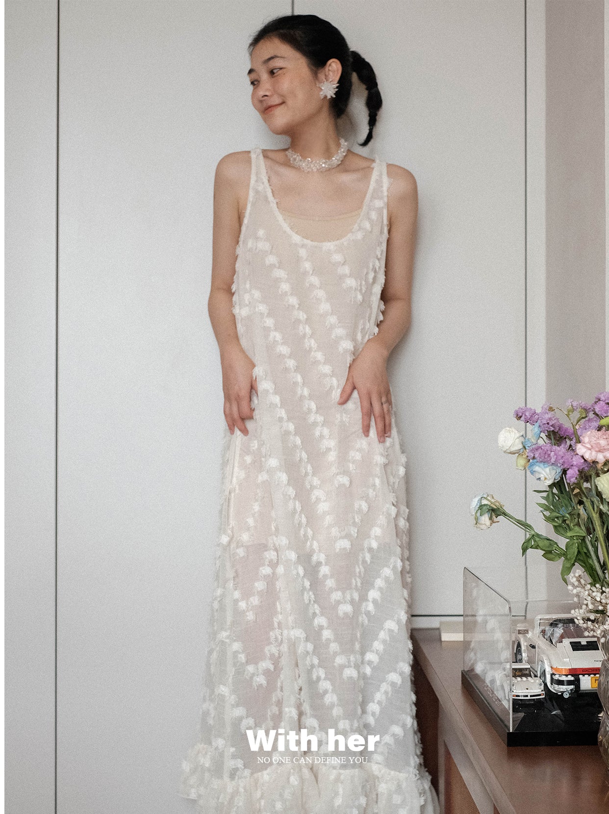 Original Sleeveless Tassel Strap Dress