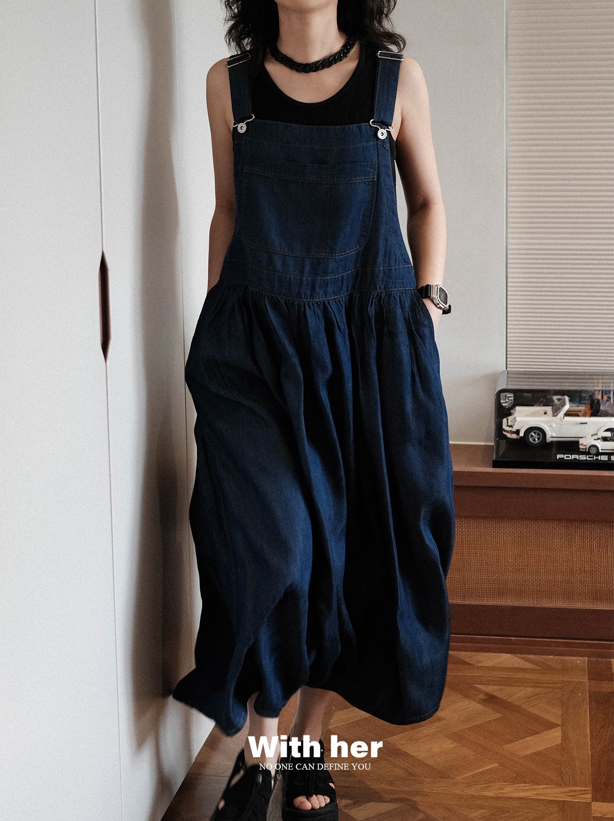 Original Tencel Denim Suspender Dress