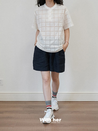 Unisex Mono Grid Tee