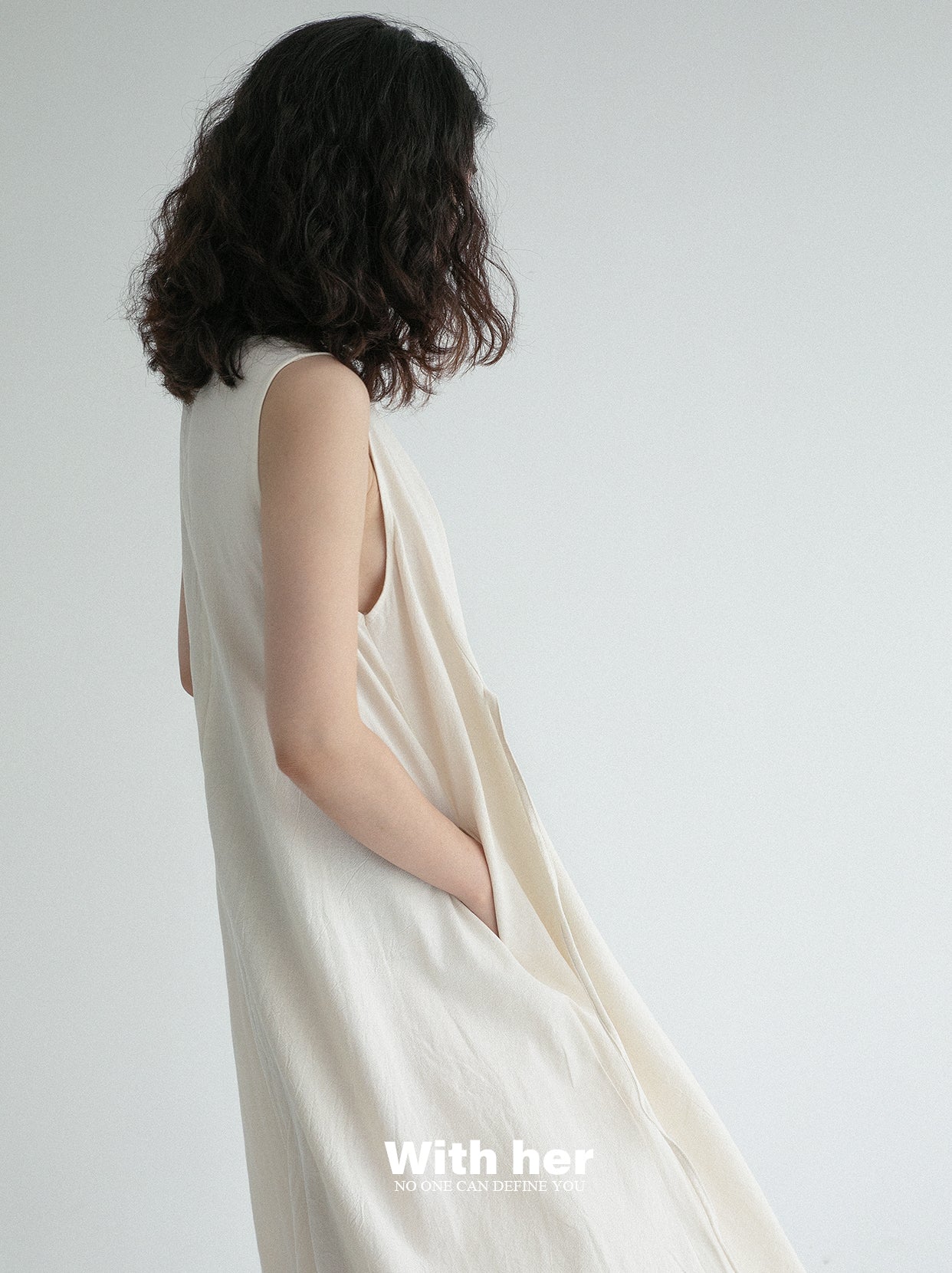 Original Cotton Linen Sleeveless Dress