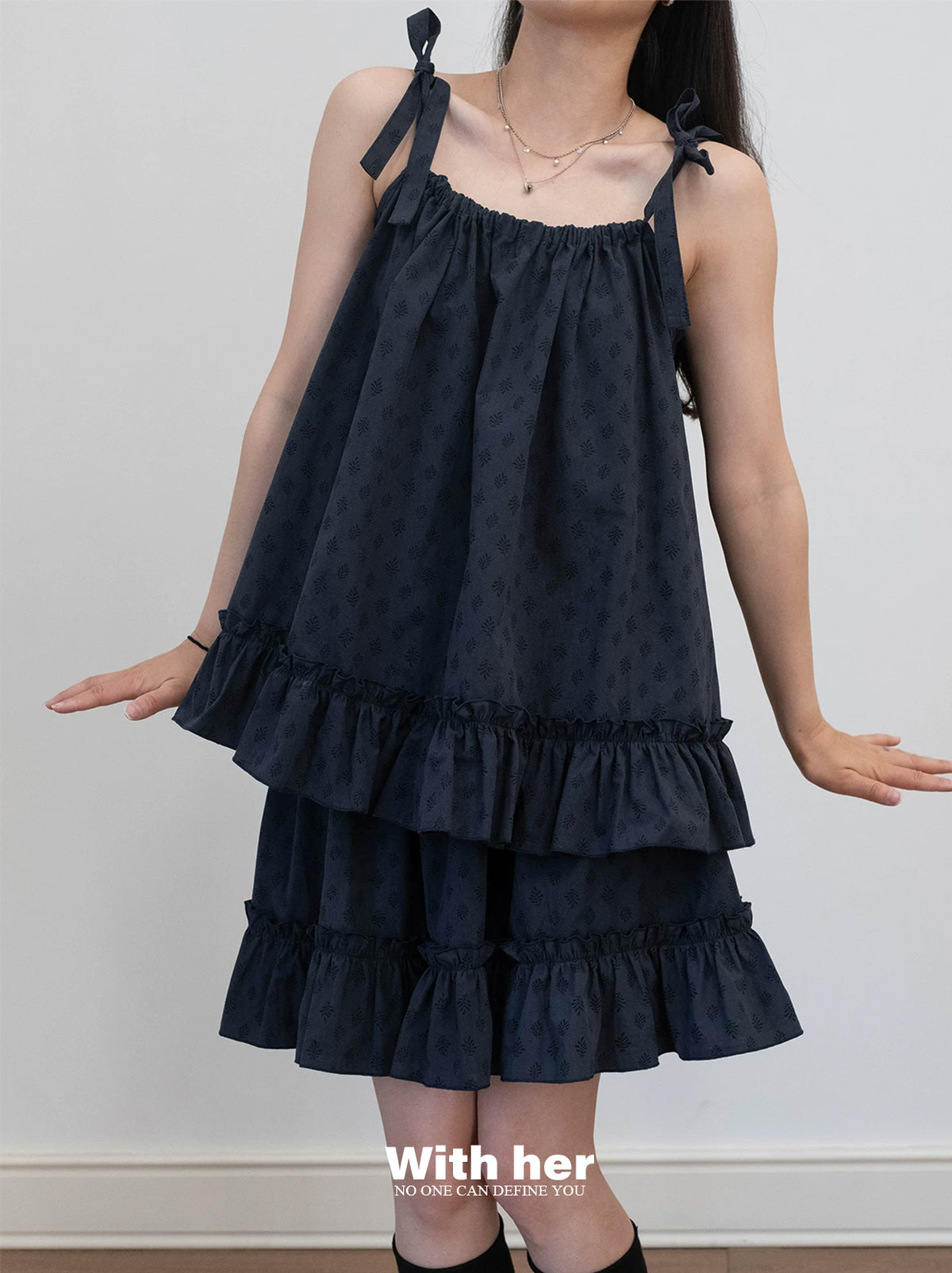 Tiered Ruffle Dress Set (Top+ Skirt)
