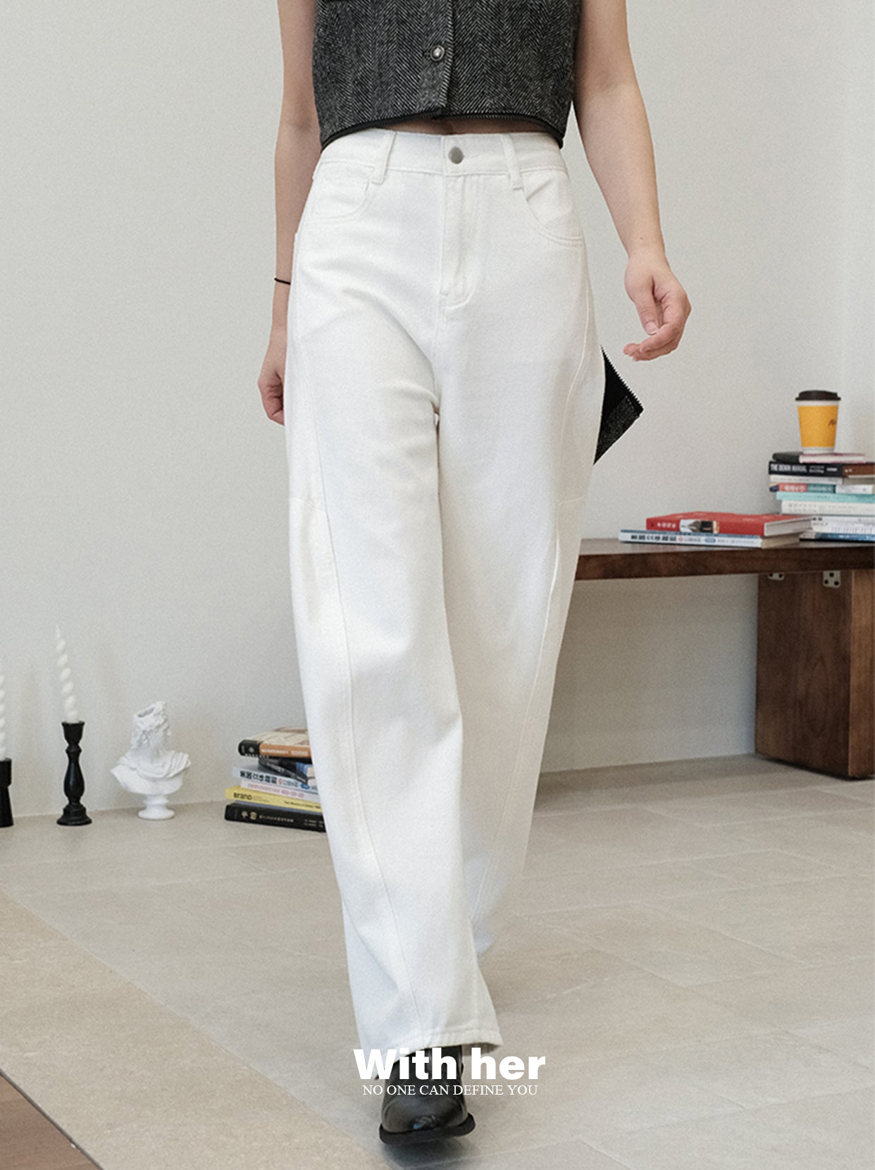 White Pearl Harem Pants