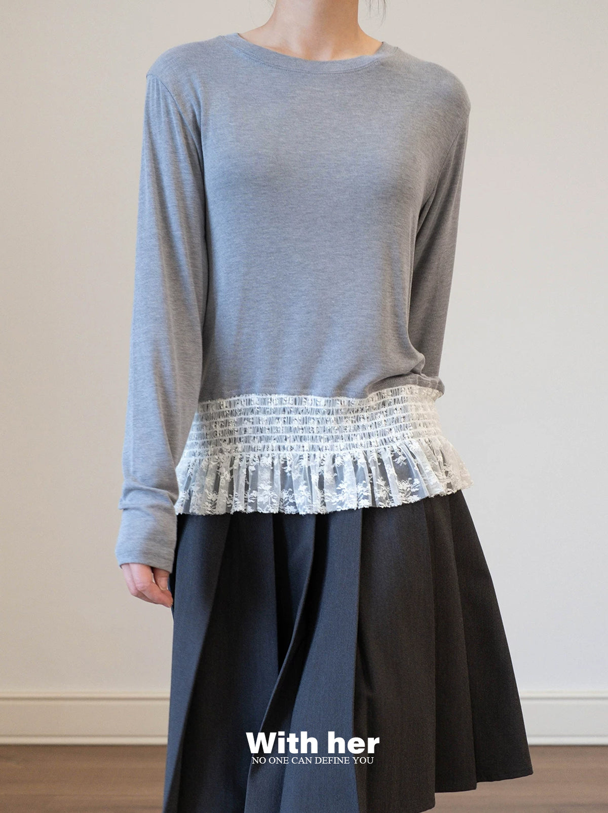 Ruffled Hem Tee