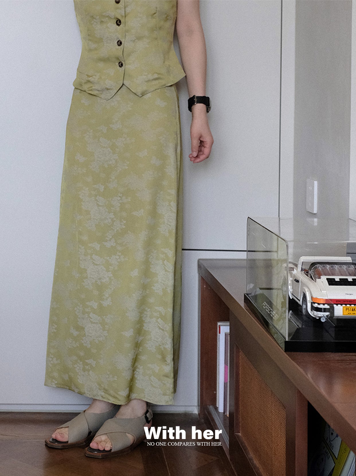 Original Jacquard Sheath Skirt