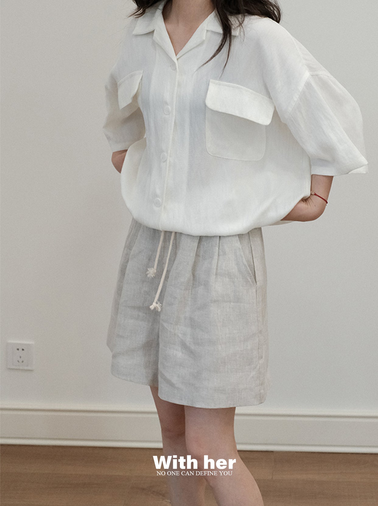 Cotton-linen Shorts