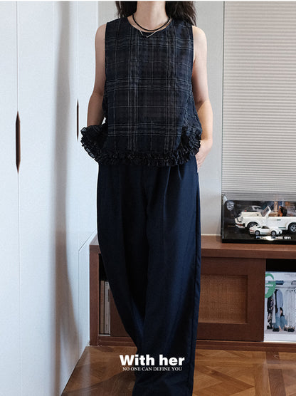 Original Plaid Sleeveless Top
