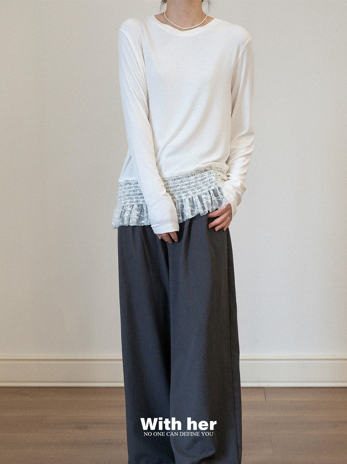 Ruffled Hem Tee