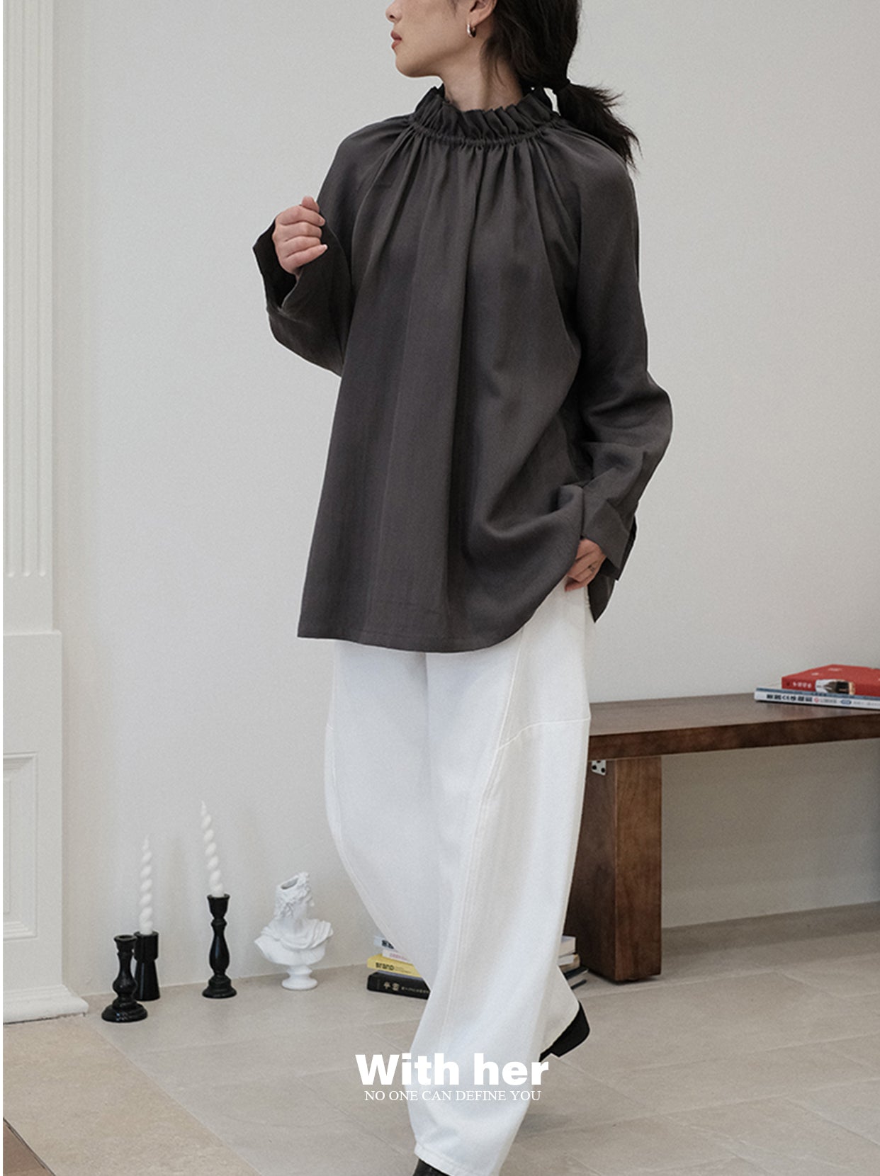 White Pearl Harem Pants