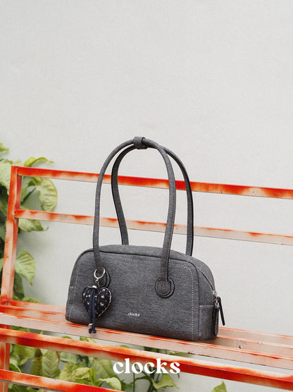 Gray Denim Duffle