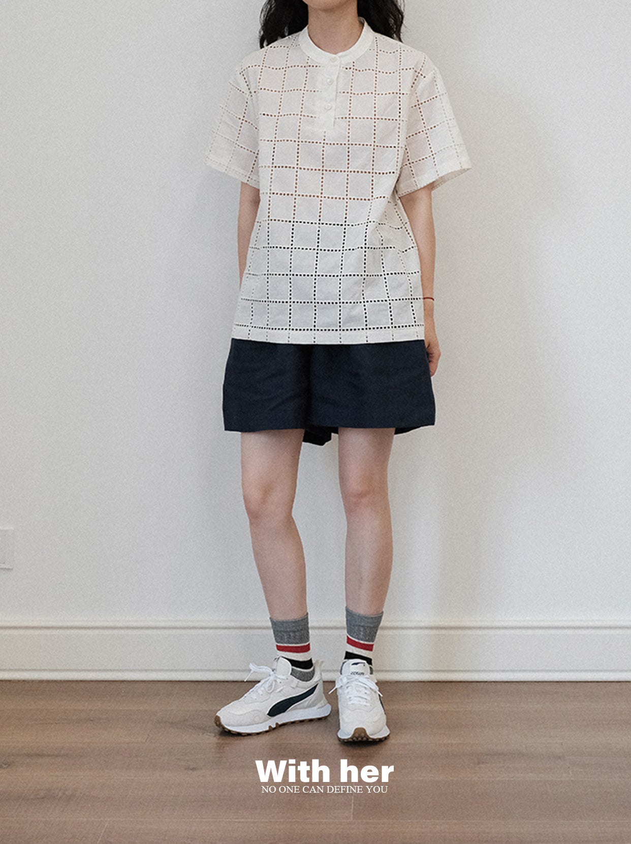Unisex Mono Grid Tee
