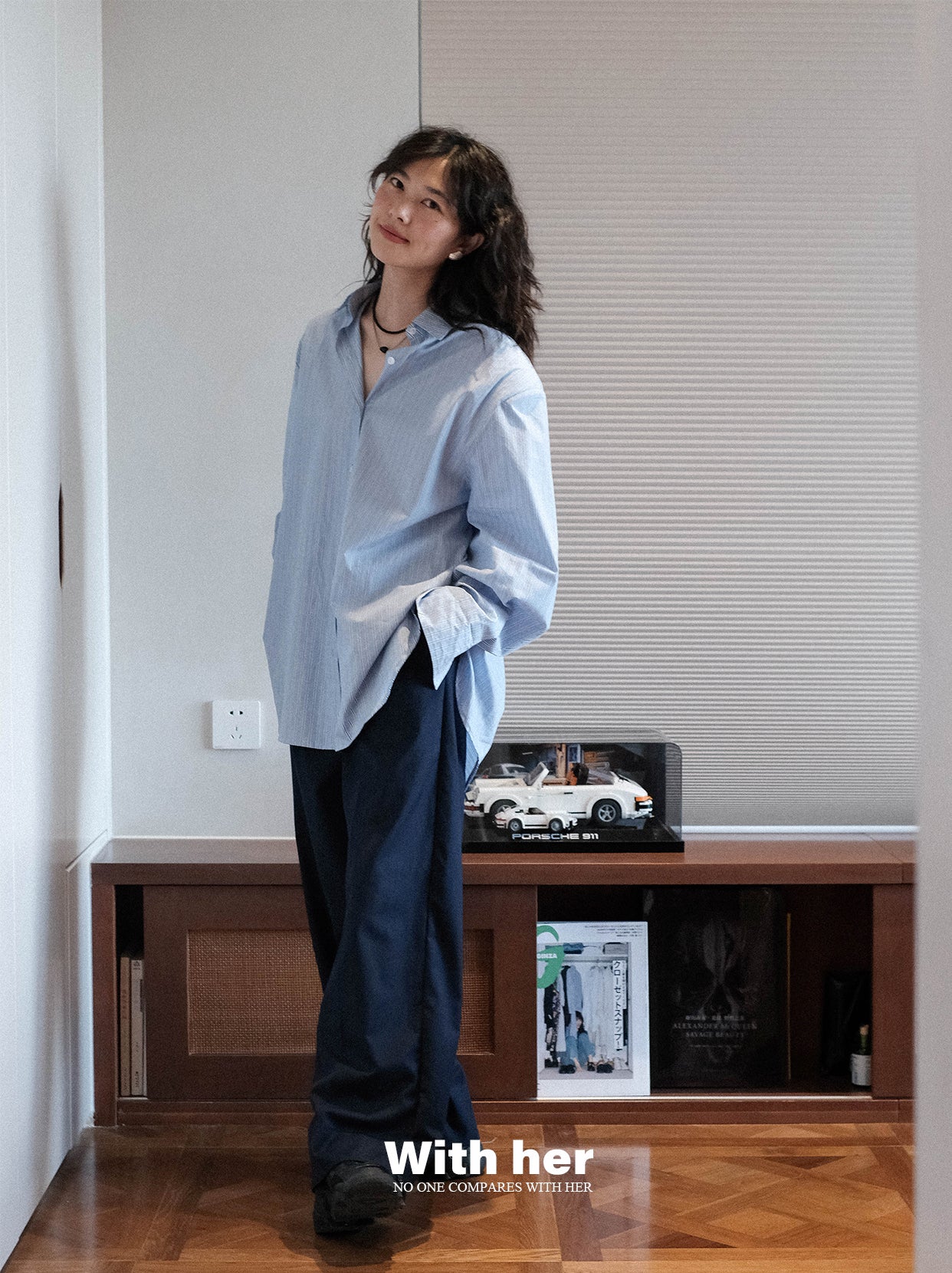 Original Oversized Striped Blouse