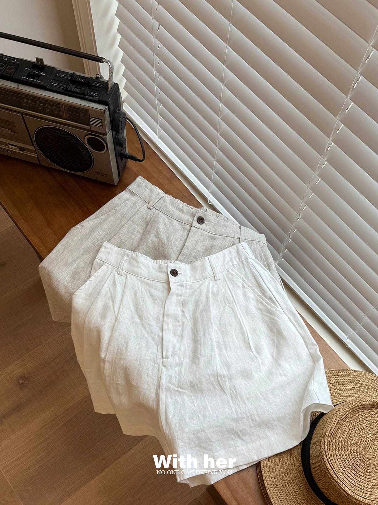 Cotton-linen Shorts
