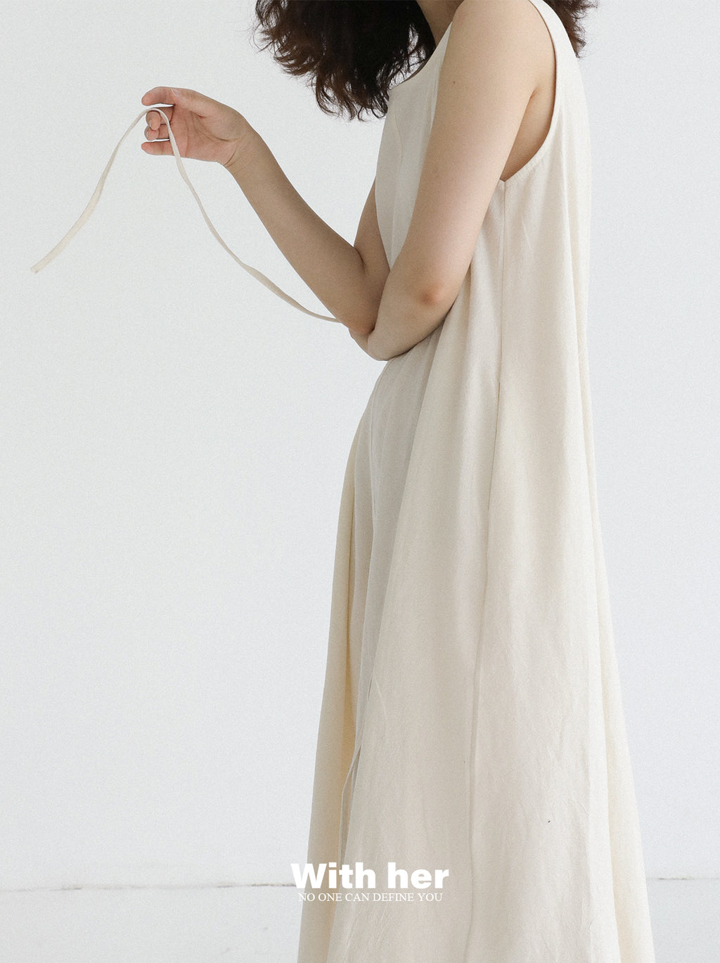Original Cotton Linen Sleeveless Dress