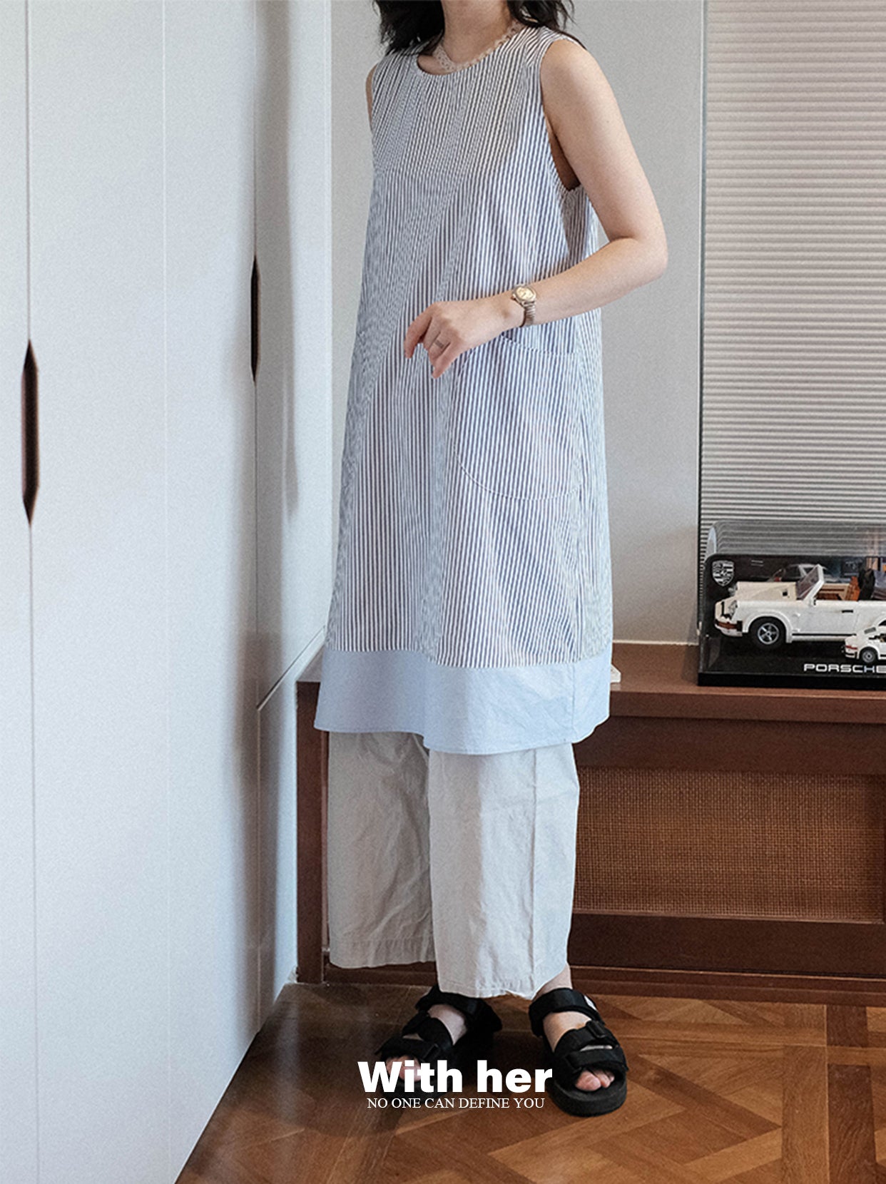 Blue Patch Dress