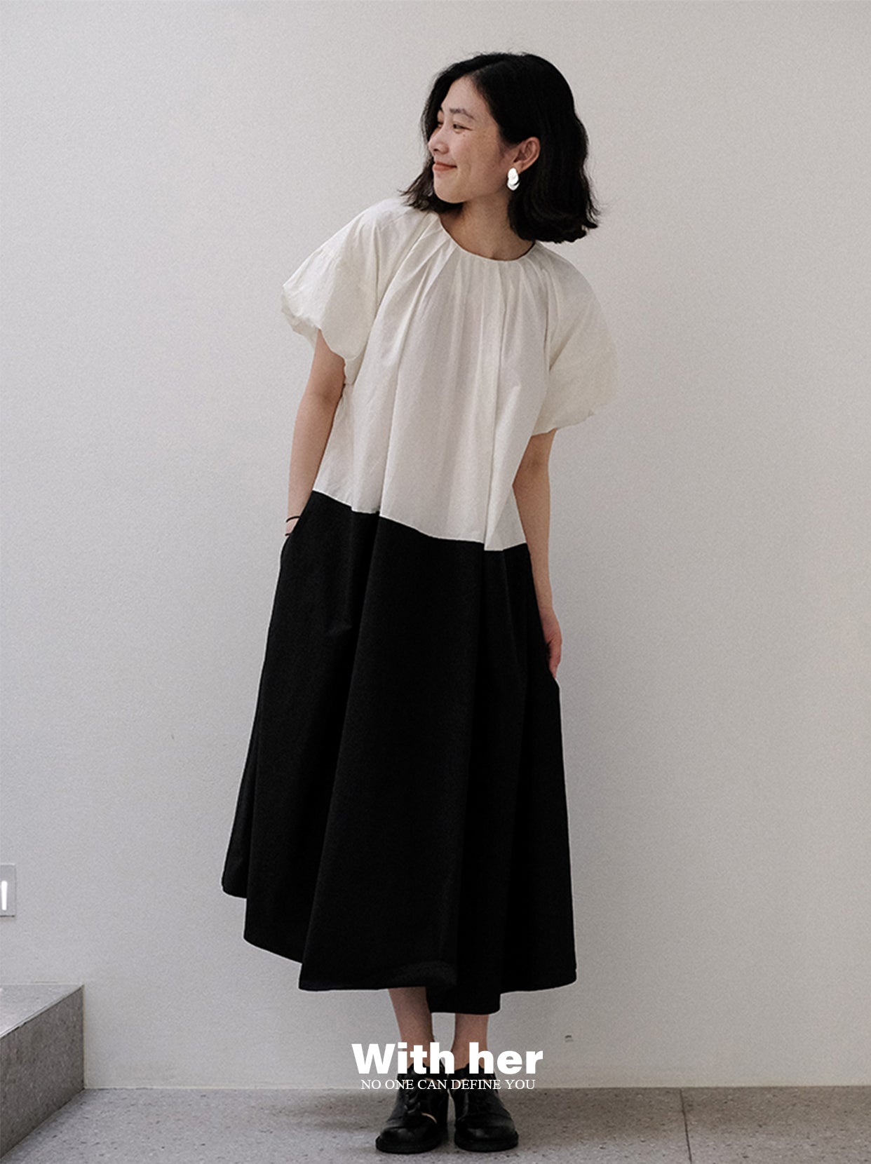 Original Cotton Puff Sleeve Dress