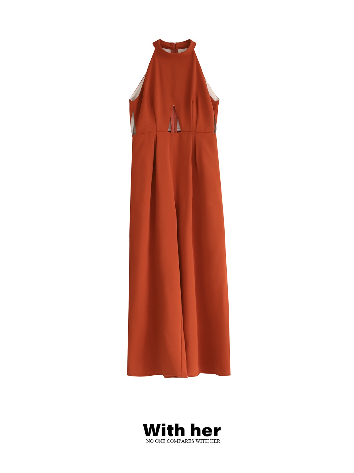 Original Halter neck Midriff Jumpsuit