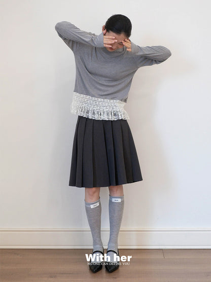 Ruffled Hem Tee
