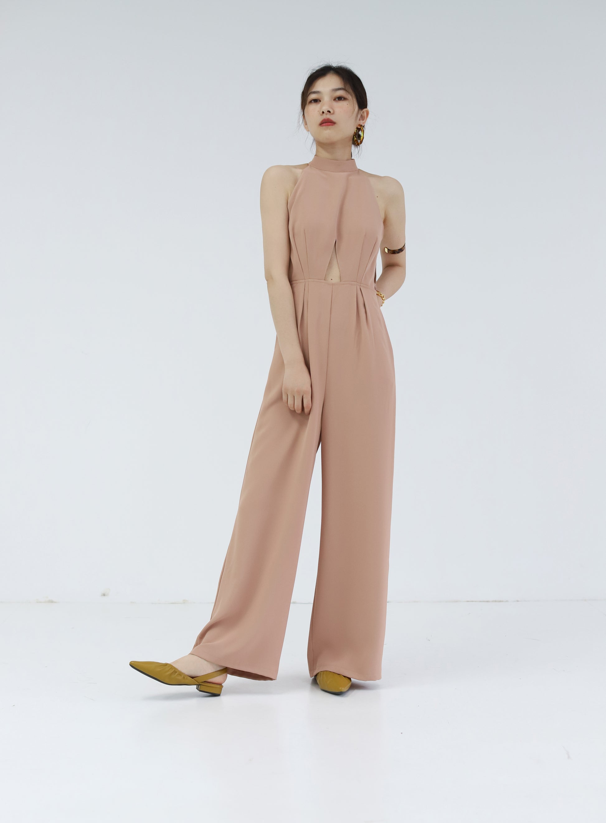 Original Halter neck Midriff Jumpsuit