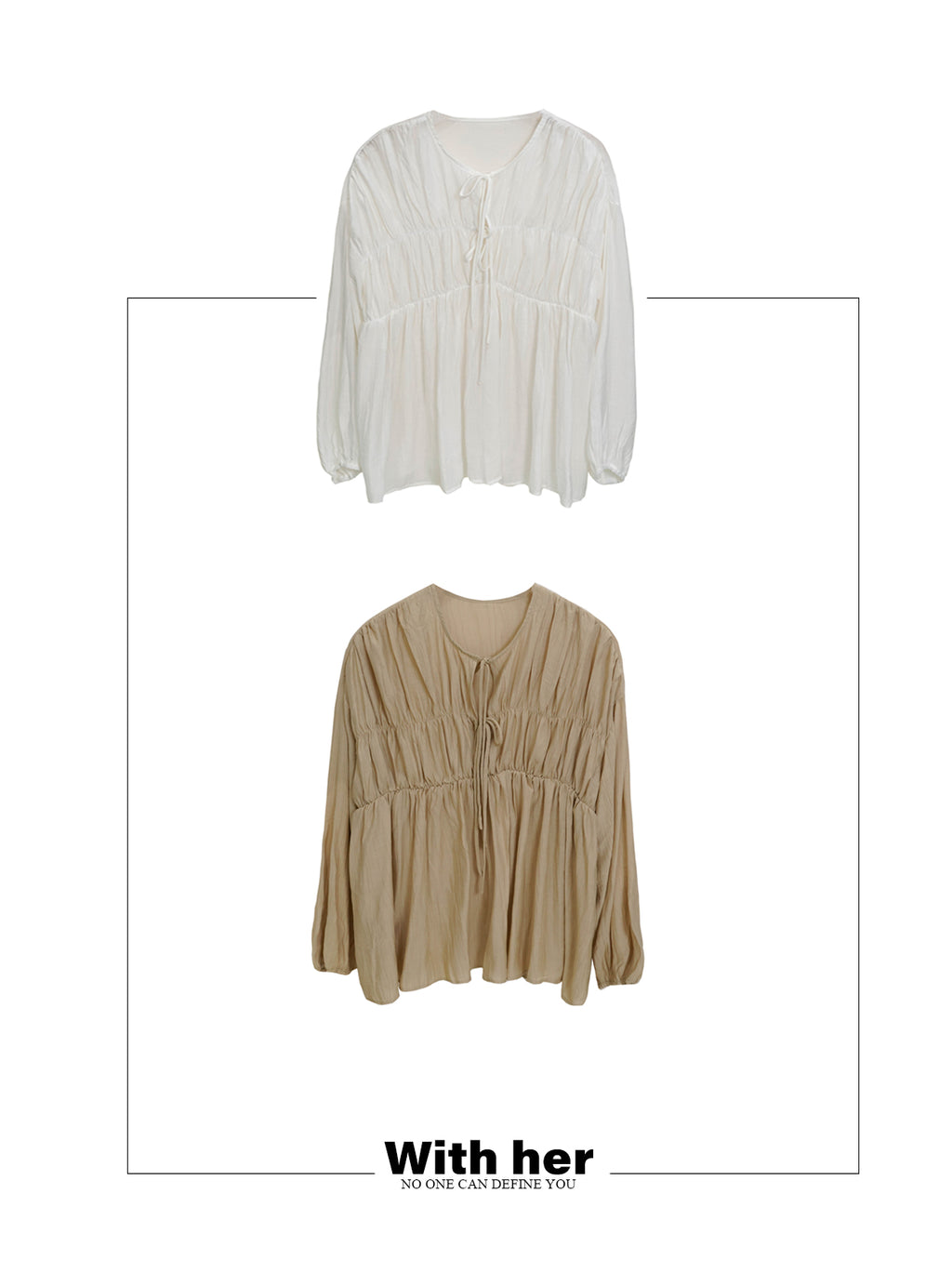 Lace Up Flowy Blouse