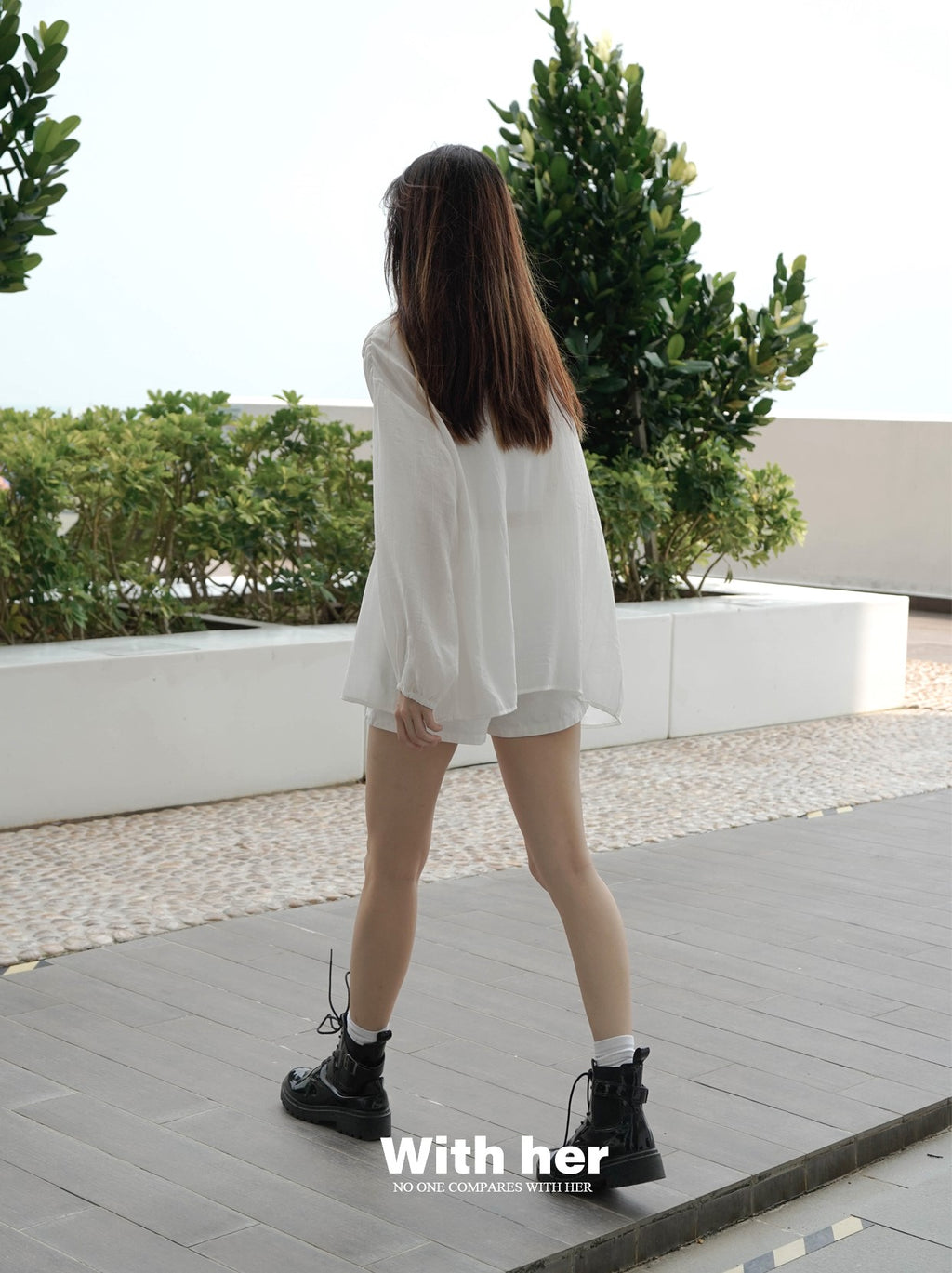 Lace Up Flowy Blouse