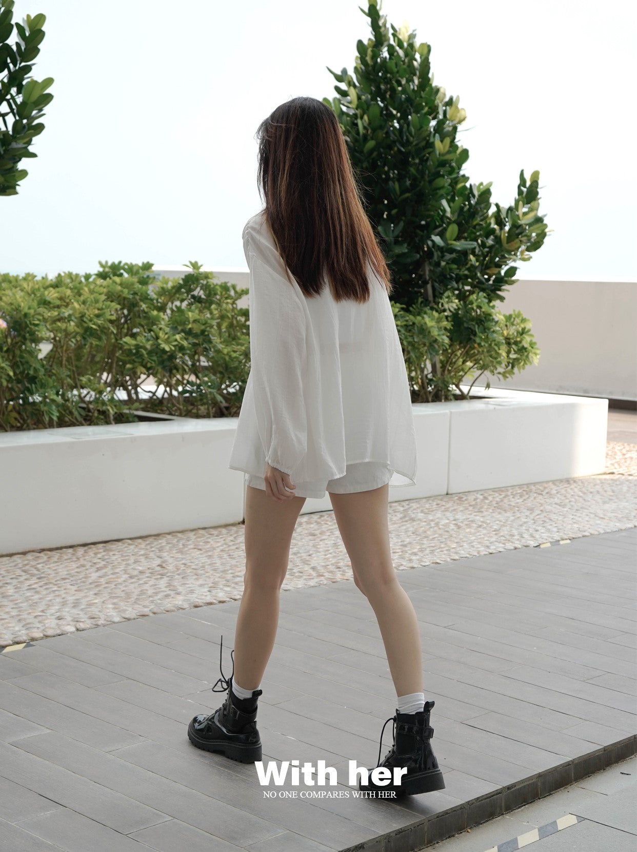 Lace Up Flowy Blouse
