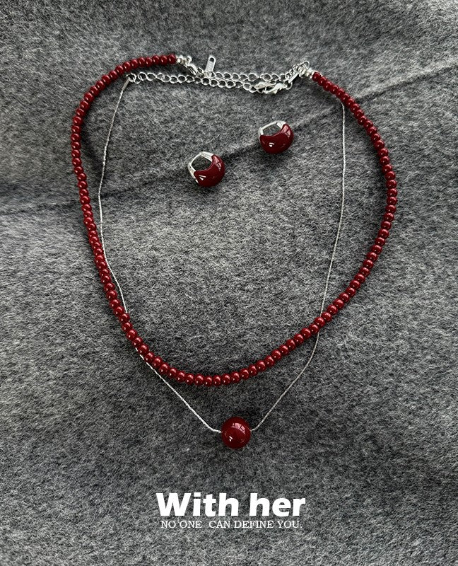 Red Berry Luxe Jewelry Set