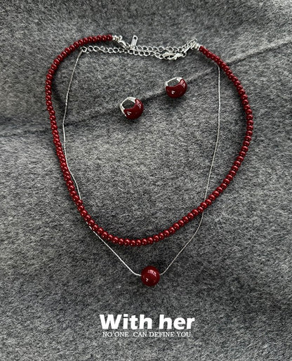 Red Berry Luxe Jewelry Set