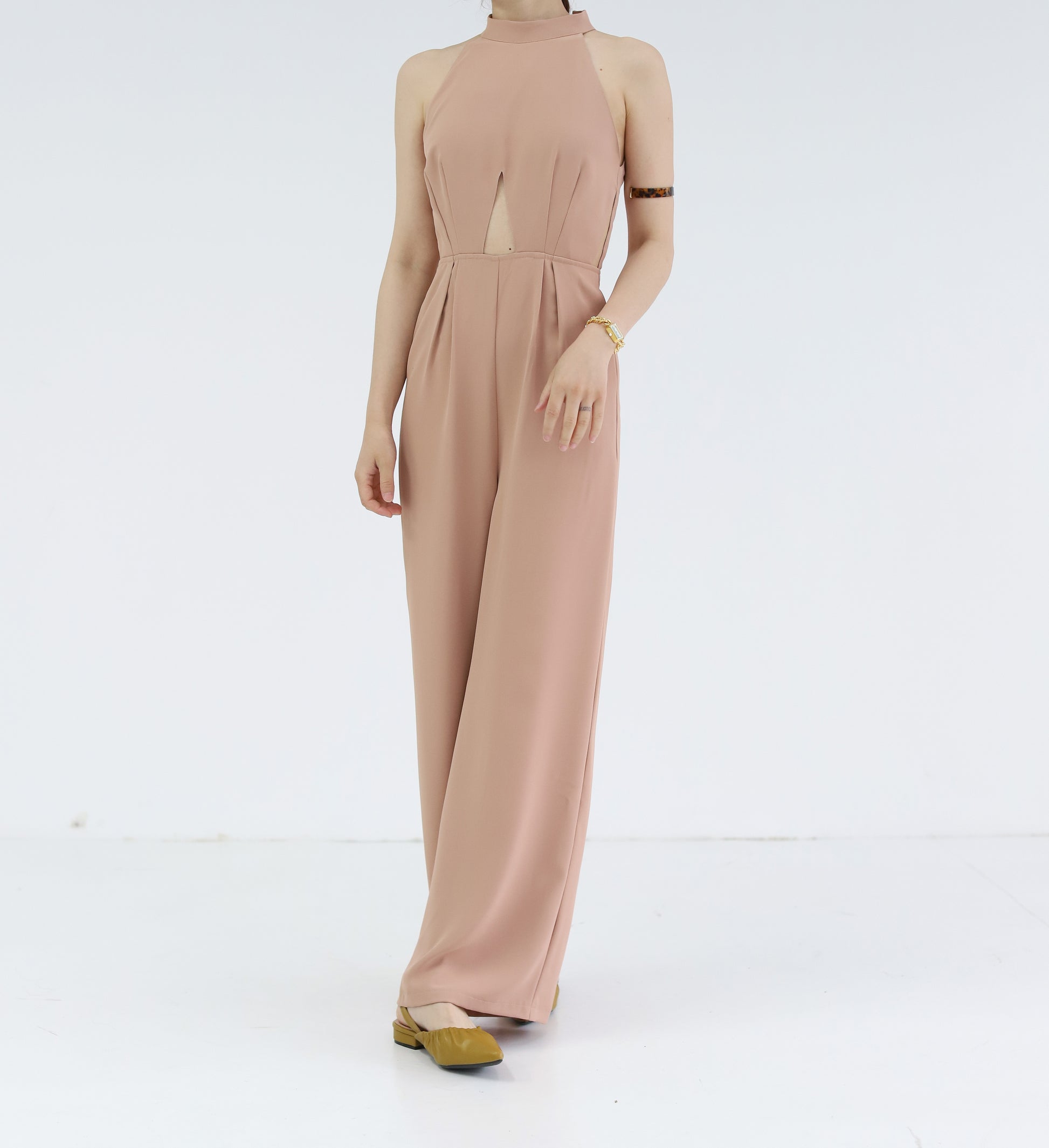 Original Halter neck Midriff Jumpsuit