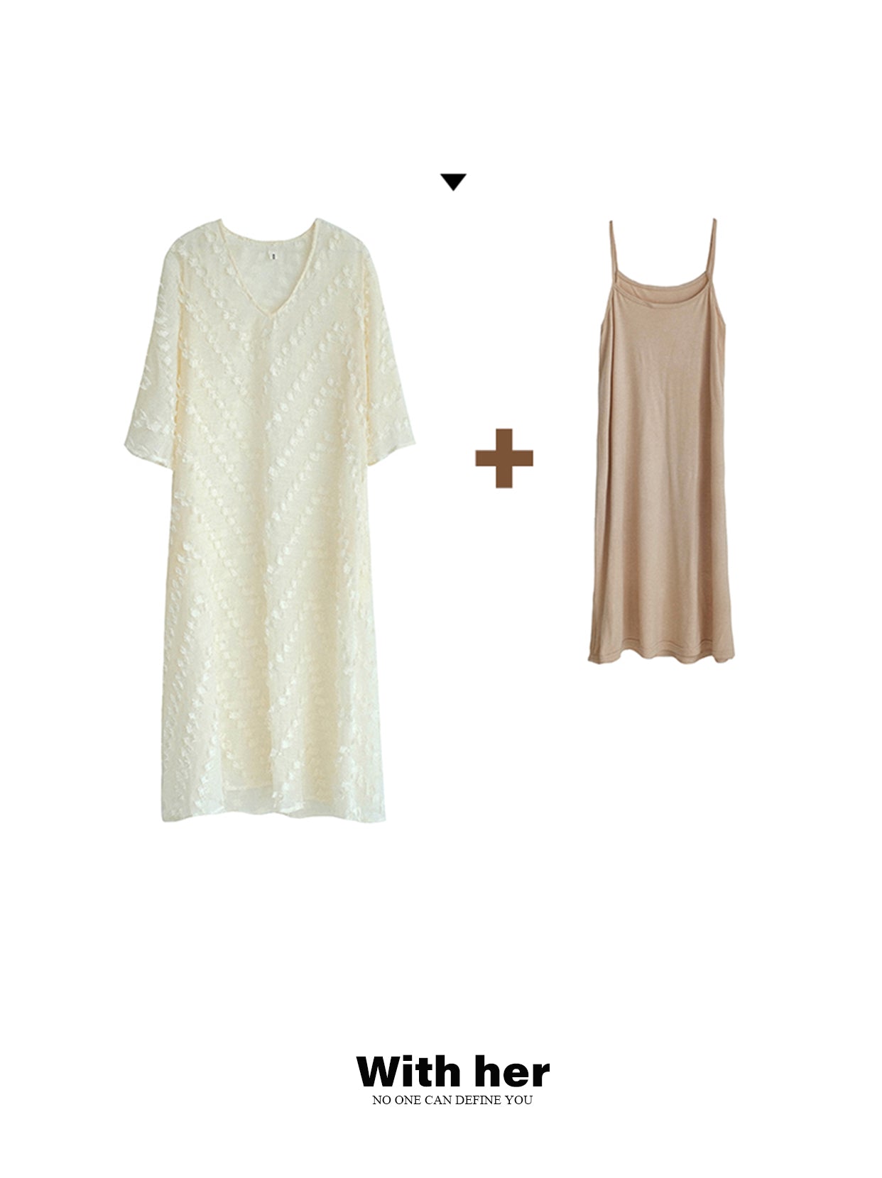 Original V-neck Tassel Dress